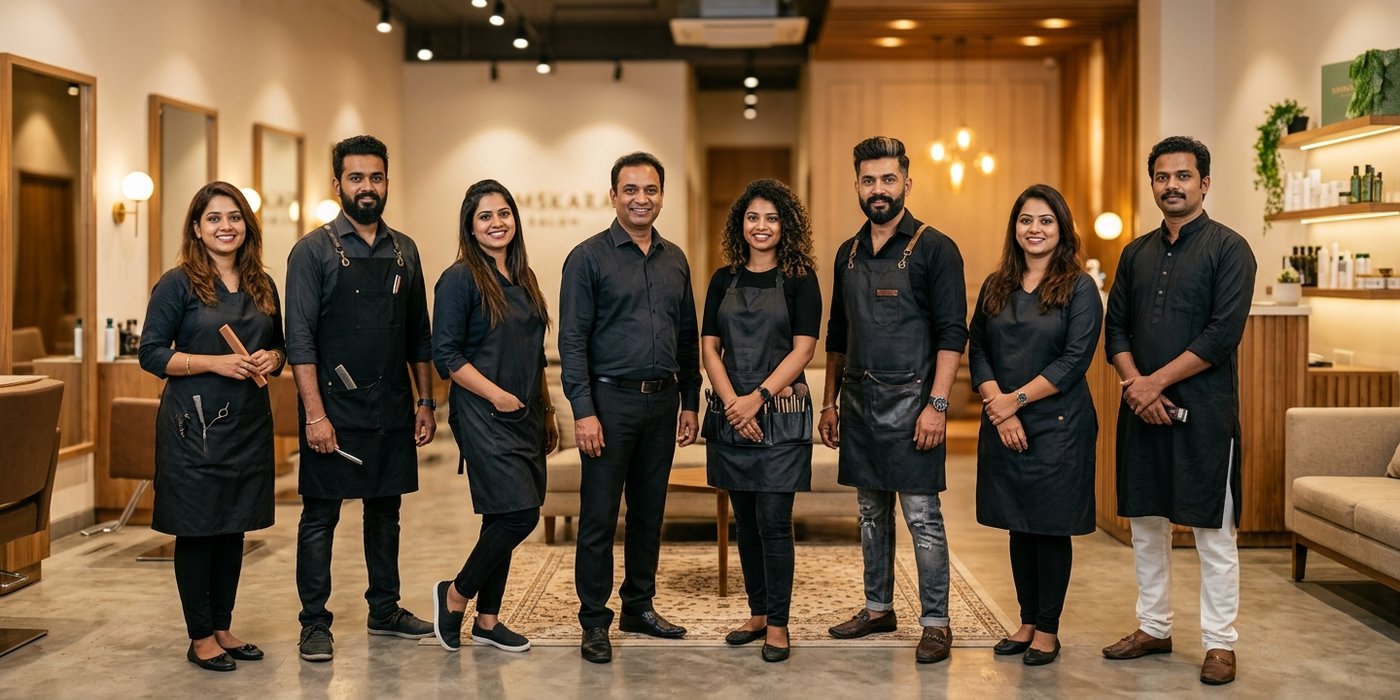 The Zoi Salon team on MG Road, Bangalore